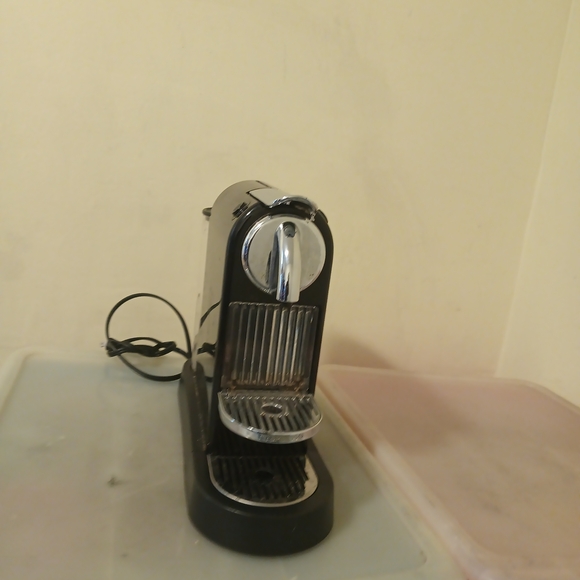 Sleek Black Espresso Machine